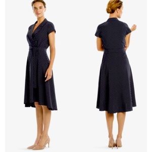 M.M. Lafleur Aurelia navy striped dress- size 6